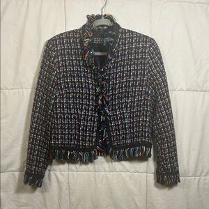 Spencer Jeremy Petites Colorful Tweed Blazer with Cute Details